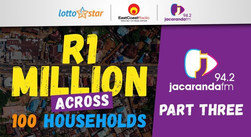 Part 3 | LottoStar & Jacaranda FM contribute R1 Million to families in need