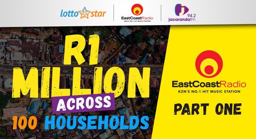 Part 1 | LottoStar & East Coast Radio contributes a share of R1 million to households in need