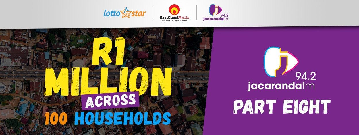 Part 8 | LottoStar & Jacaranda FM contribute R1 Million to families in need